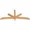 Ekena Millwork Alberta Smooth Timber Gable Bracket, Western Red Cedar, 72"W x 33"H x 3 1/2"D x 3 1/2"F, 11/12 Pitch GBW072X33X0404ALB00SWR - alternate 3
